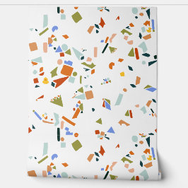 Kautschukente Modernes Illustriertes Terrazzo-Must Tapete