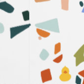 Kautschukente Modernes Illustriertes Terrazzo-Must Tapete (Naht)