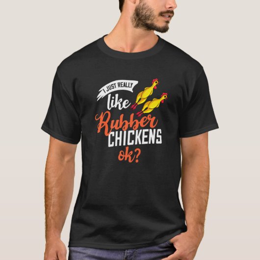 Kautschukhühnchen Screening-Kostüm T-Shirt (Vorderseite)