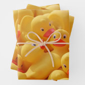 Kautschukküken Geschenkpapier Set (Beispiel)