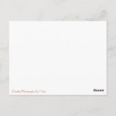 Kautschukküken Postkarte (Rückseite)