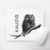 Kauz Eule Uhu käuzchen owl bird kauzig Mousepad (Mit Mouse)