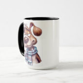 Kauziger Hund Tasse (Vorderseite Links)