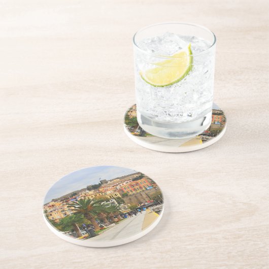 Kavala, griechischer Rundfunk-Untersetzer Getränkeuntersetzer (Seite)