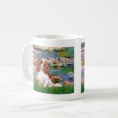 Kavalier 2 (bl) - Lilien 2 Kaffeetasse (Vorderseite Links)