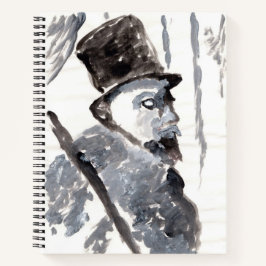 Kavalier in schwarzer und grauer Spirale Notizbuch