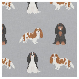 Kavalier kc spaniel dogs grau stoff