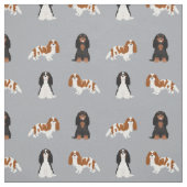 Kavalier kc spaniel dogs grau stoff (Muster)