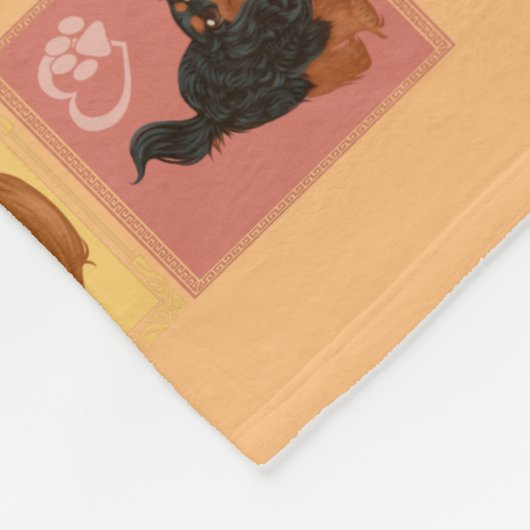 Kavalier König Charles Spaniel Blanket Fleecedecke (Ecke)
