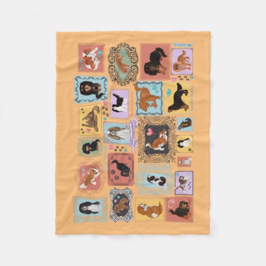 Kavalier König Charles Spaniel Blanket Fleecedecke (Vorderseite)