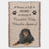 Kavalier König Charles Spaniel Hund Decke (Vorderseite Vertikal)