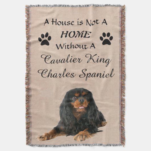 Kavalier König Charles Spaniel Hund Decke (Vorderseite Vertikal)
