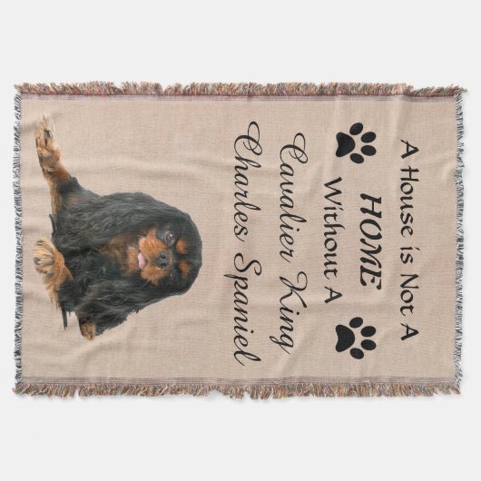 Kavalier König Charles Spaniel Hund Decke (Vorderseite)