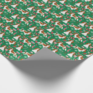 Kavalier König Charles Spaniens Blenheim Weihnacht Geschenkpapier