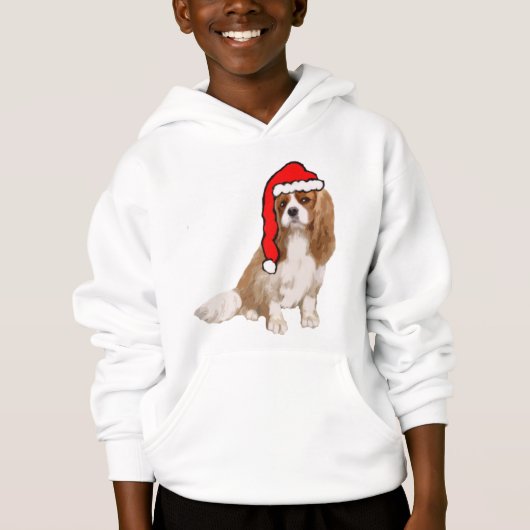 Kavalier König Charles Spaniens Weihnachten Hoodie (Vorderseite)