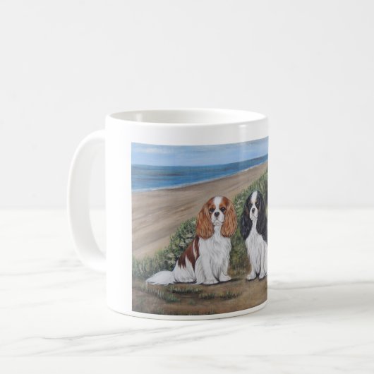 "Kavaliere am Strand" Tasse (Vorderseite Links)