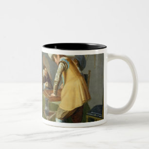 Kavaliere in einer Taverne Zweifarbige Tasse