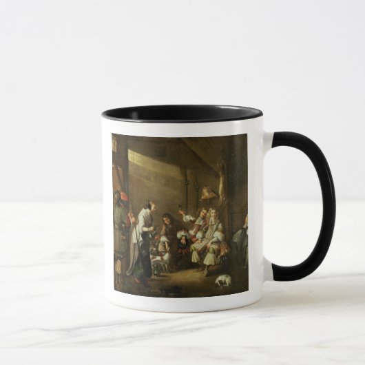 Kavaliere und Begleiter, die in einer Scheune Tasse (Rechts)