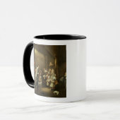 Kavaliere und Begleiter, die in einer Scheune Tasse (Vorderseite Links)