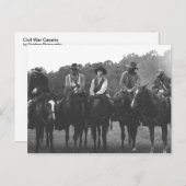 Kavallerie des zivilen Krieges Postkarte (Vorne/Hinten)