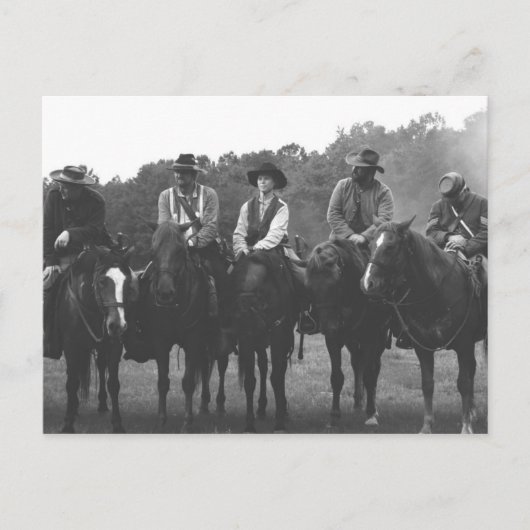 Kavallerie des zivilen Krieges Postkarte (Vorderseite)