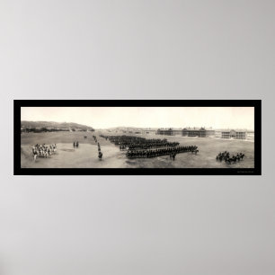 Kavallerie-Fort Meade Foto 1909 Poster