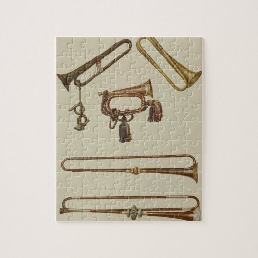 Kavallerie trompeten, ein Signalhorn, eine Puzzle (Vertikal)