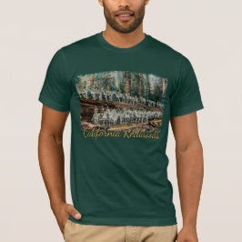 Kavallerie-Truppe auf Redwood Tree Men's Shirt
