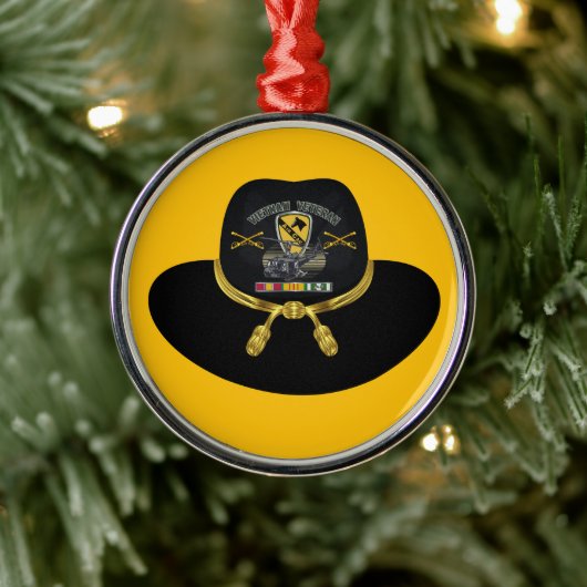 Kavalry Division Vietnam Weihnachten Ornament Aus Metall (Baum)