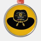 Kavalry Division Vietnam Weihnachten Ornament Aus Metall (Vorne)