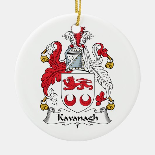 Kavanagh Familienwappen Keramikornament (Vorne)