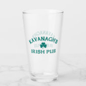 Kavanaghs irischer Pub Glas (Rückseite)