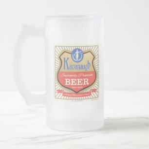 Kavanaugh Bier Logo - Lustiges Vintage Justice Bre Mattglas Bierglas