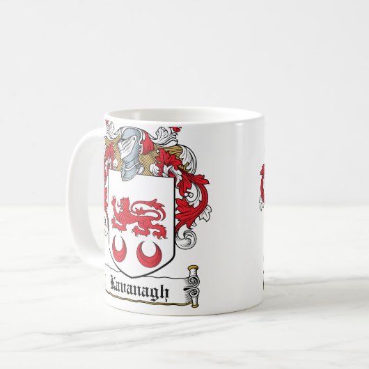 Kavanaugh Familienwappen Kaffeetasse (Vorderseite Links)