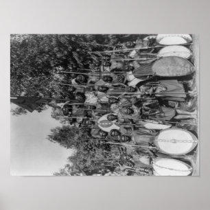Kavirdos mit Speeren und Schilden Fotografie Poster