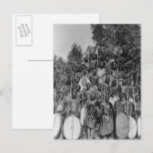 Kavirdos mit Speeren und Schilden Postkarte (Vorne/Hinten)