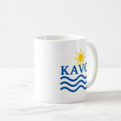 KAVOS Korfu Griechenland, Sun Waves Kaffeetasse (VorderseiteRechts)