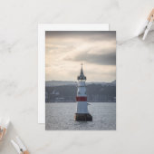 Kavringen Lighthouse Oslo Karte (Vorderseite/Rückseite Beispiel)