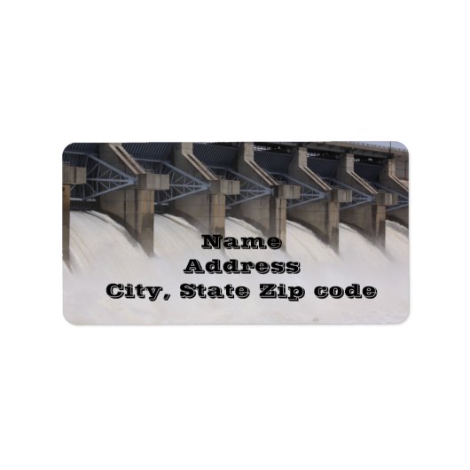 Kaw Dam Address Labels Adressaufkleber (Vorne)