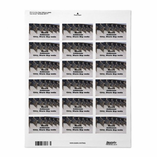 Kaw Dam Address Labels Adressaufkleber (Vorne)