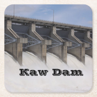 Kaw Dam Drink Coasters Rechteckiger Pappuntersetzer