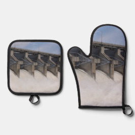 Kaw Dam Ofenhandschuh & Topflappen-Set