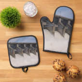 Kaw Dam Ofenhandschuh & Topflappen-Set (Oben Unten)