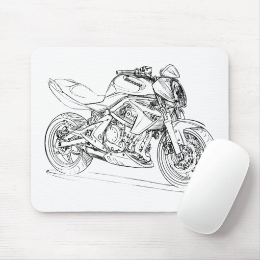 Kaw ER6n 2008 Mousepad (Mit Mouse)