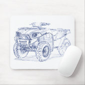Kaw Gewalt 650 2009+ Mousepad (Mit Mouse)