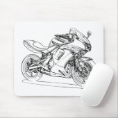 Kaw Ninja 650r ER6f 2008 Mousepad (Mit Mouse)