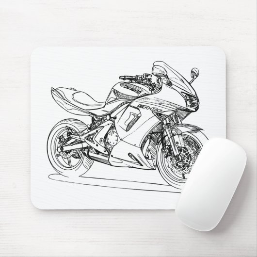 Kaw Ninja 650r ER6f 2008 Mousepad (Mit Mouse)