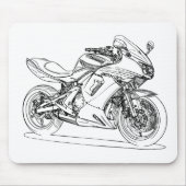 Kaw Ninja 650r ER6f 2008 Mousepad (Vorne)