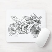 Kaw Ninja ZX10R 2016 Mousepad (Mit Mouse)