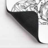 Kaw Ninja ZX10R 2017 Mousepad (Ecke)